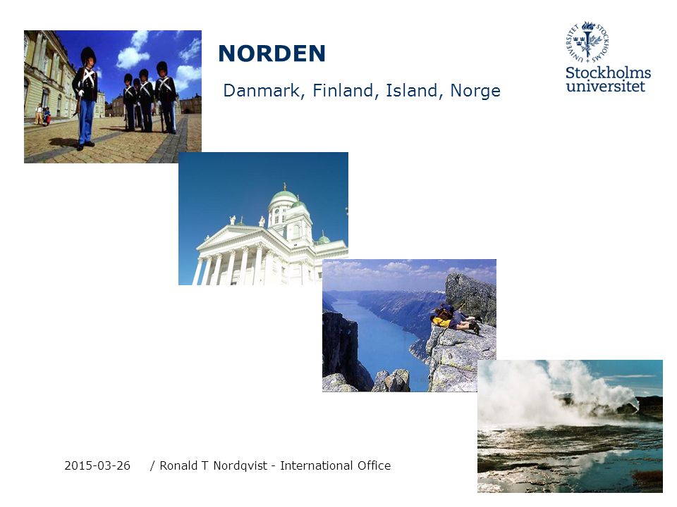 NORDEN Danmark, Finland, Island, Norge / Ronald T Nordqvist - International Office