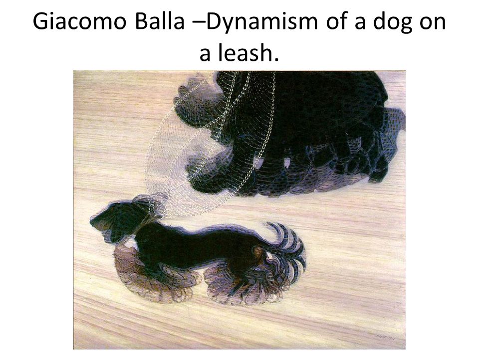 Giacomo Balla –Dynamism of a dog on a leash.