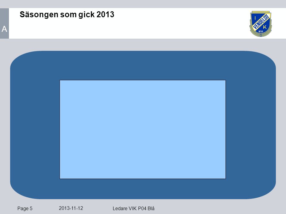Page Ledare VIK P04 Blå Säsongen som gick 2013 A