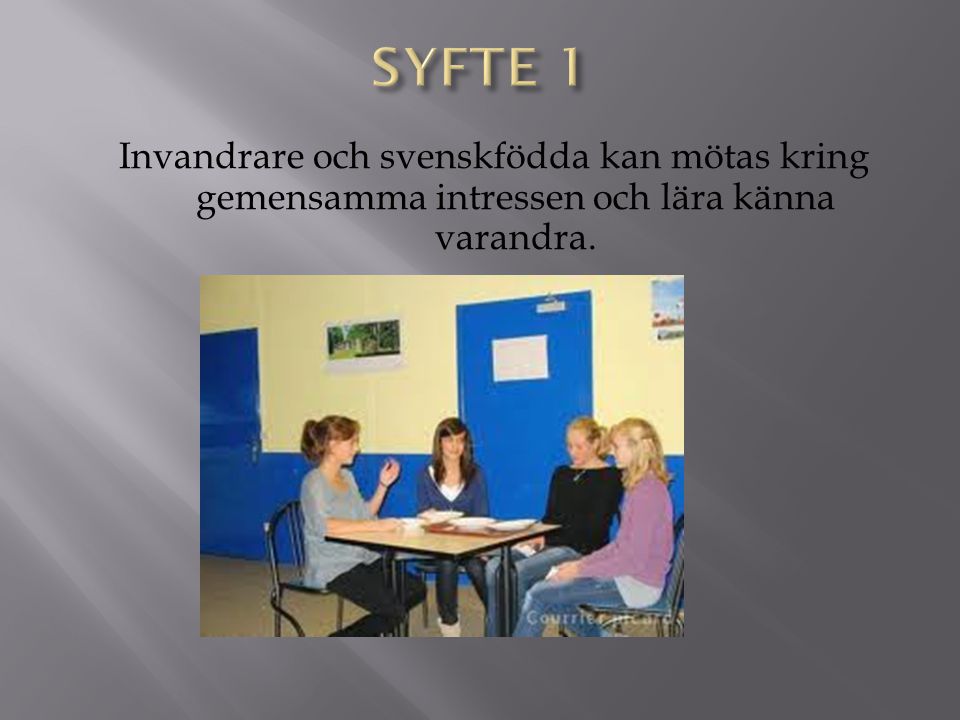 Invandrare och svenskfödda kan mötas kring gemensamma intressen och lära känna varandra.