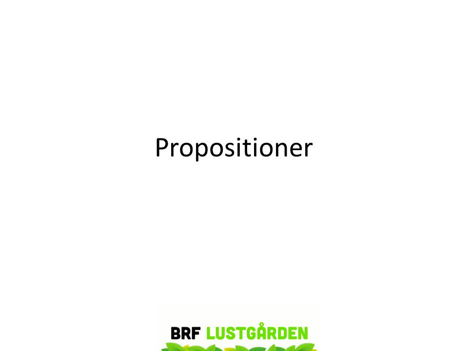 Propositioner