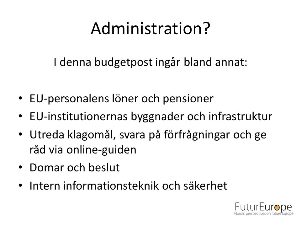 Administration.