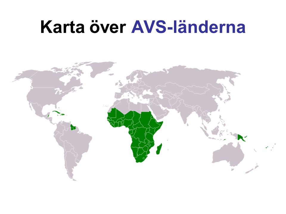 Karta över AVS-länderna