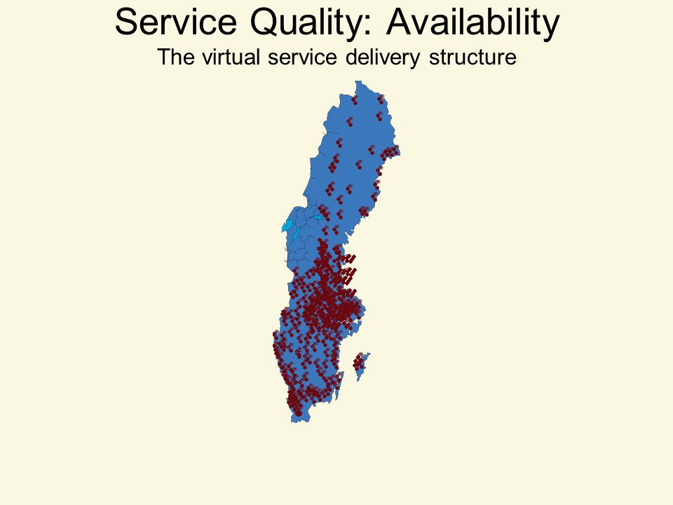 Service Quality: Availability The virtual service delivery structure