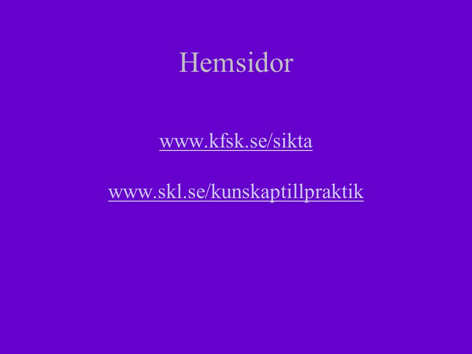 Hemsidor