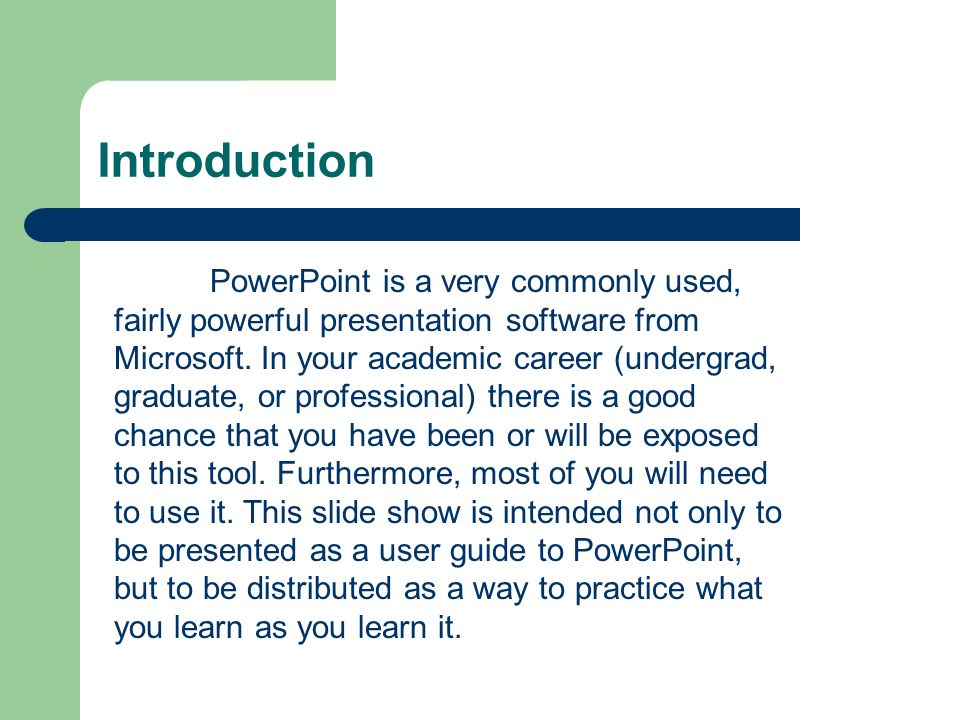 How To Use PowerPoint A Brief Introduction to Commonly Used Features By Ryan McKenzie