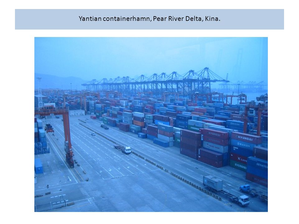Yantian containerhamn, Pear River Delta, Kina.