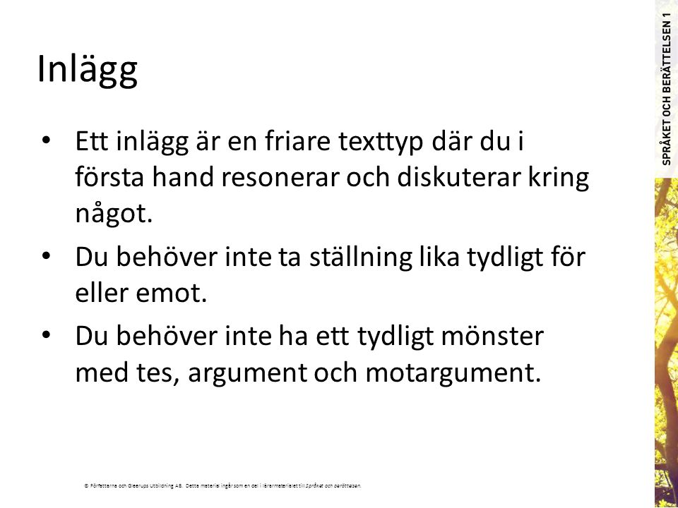 © Författarna och Gleerups Utbildning AB.
