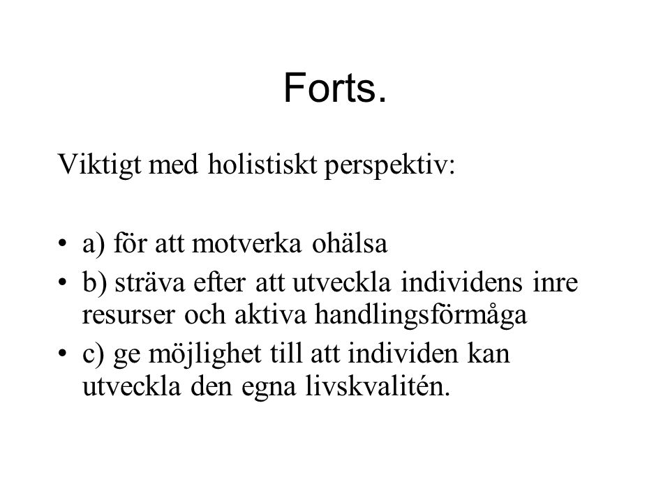 Forts.