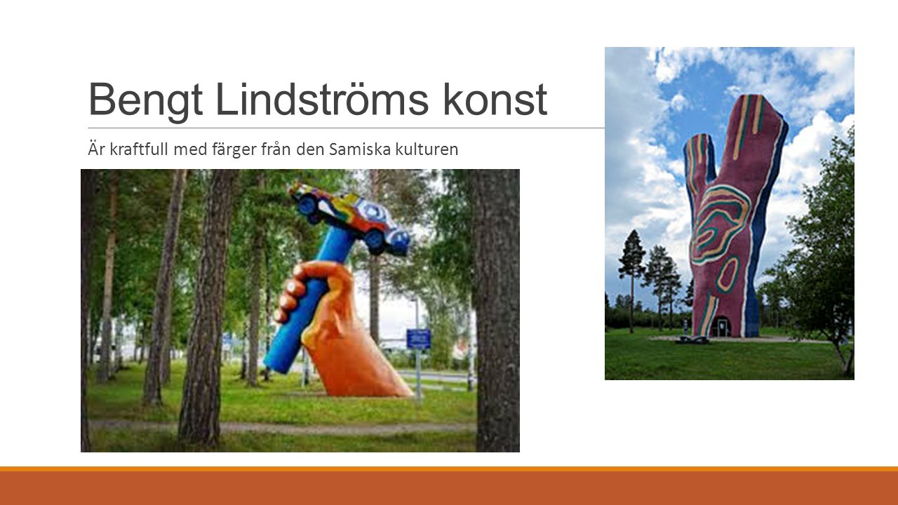 Bengt Lindströms konst Är kraftfull med färger från den Samiska kulturen