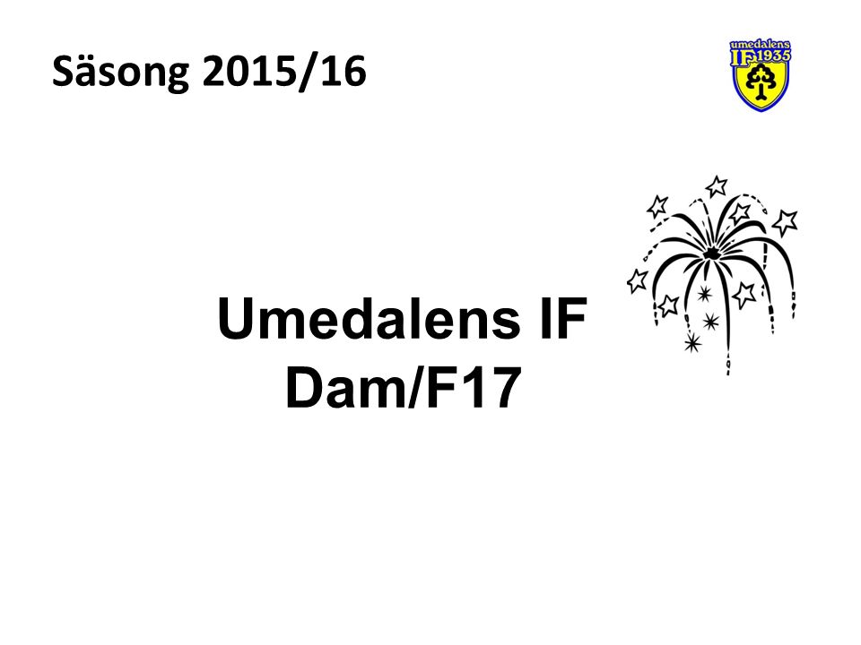 Säsong 2015/16 Umedalens IF Dam/F17