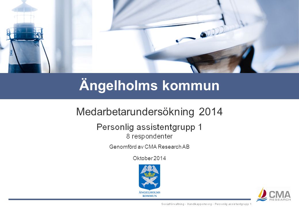 Genomförd av CMA Research AB Medarbetarundersökning 2014 Oktober 2014 Ängelholms kommun
