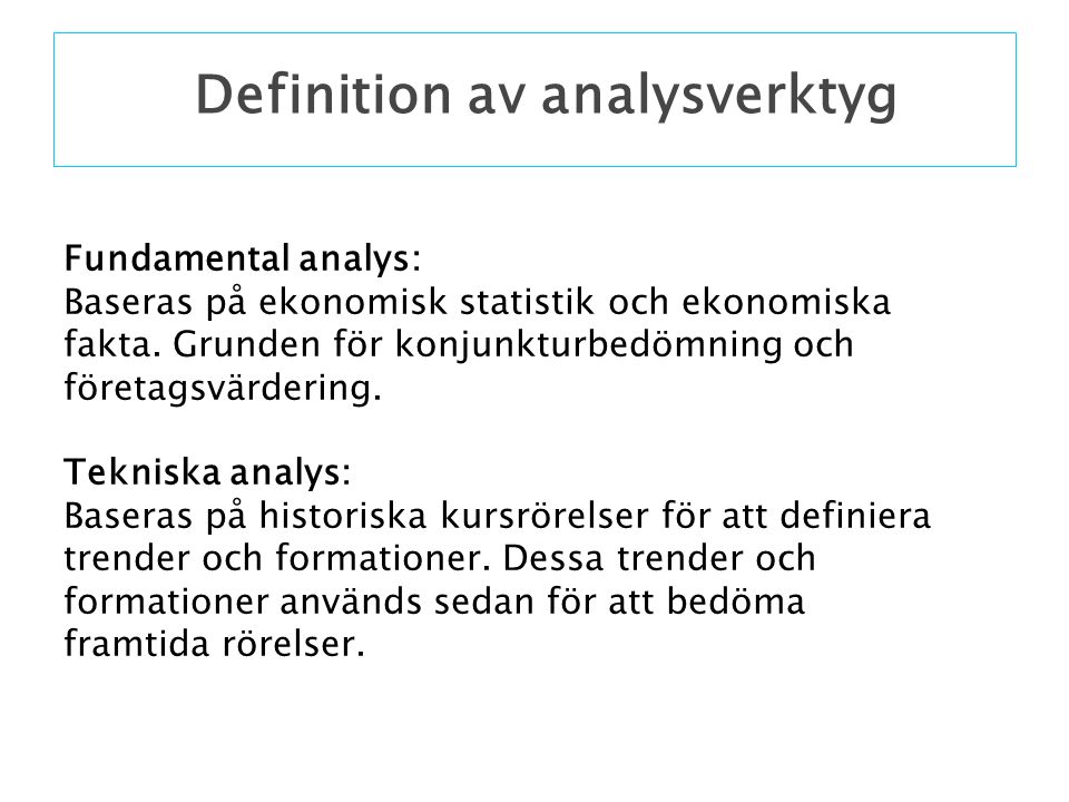 Fundamental Analys