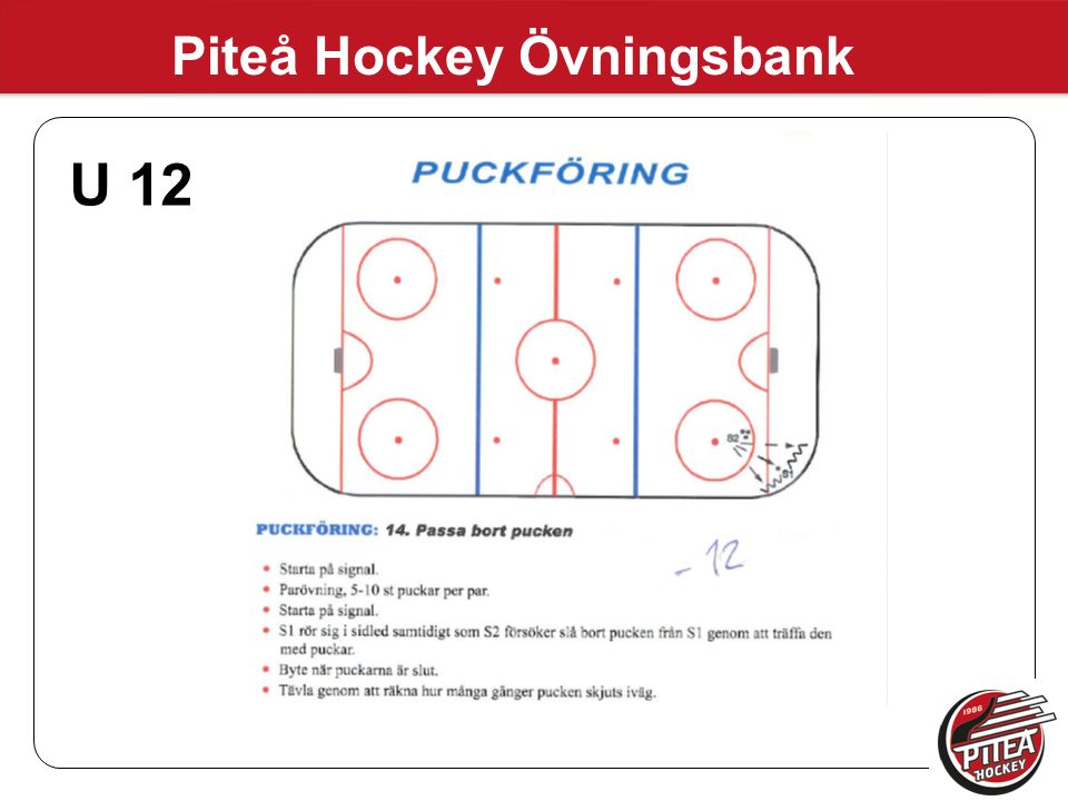 Piteå Hockey Övningsbank U 12