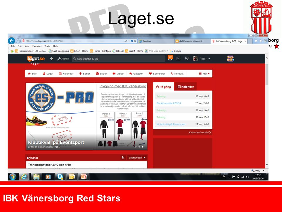 IBK Vänersborg Red Stars Laget.se