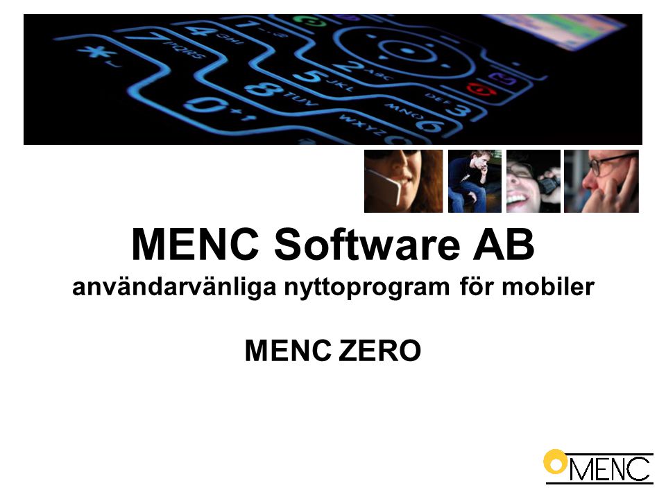 MENC Software AB användarvänliga nyttoprogram för mobiler MENC ZERO