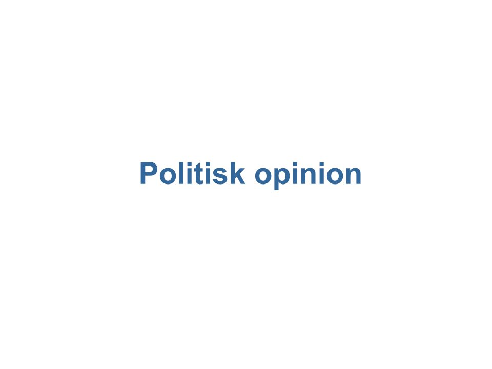Politisk opinion