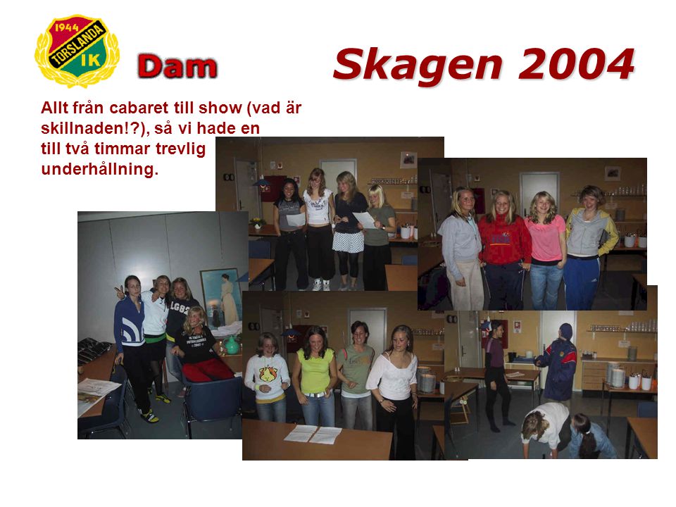 Skagen 2004 Så till en del tävlingar.