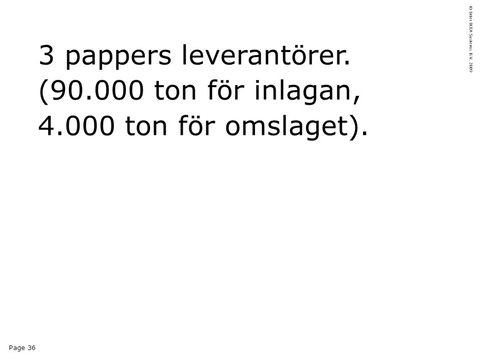Page 36 © Inter IKEA Systems B.V pappers leverantörer.