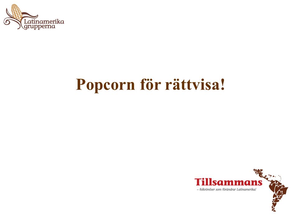 Popcorn för rättvisa!