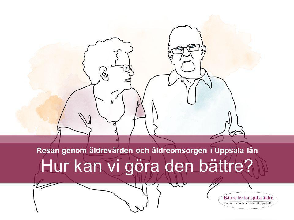 © 2013 ANTROP Resan genom äldrevården och äldreomsorgen i Uppsala län Hur kan vi göra den bättre