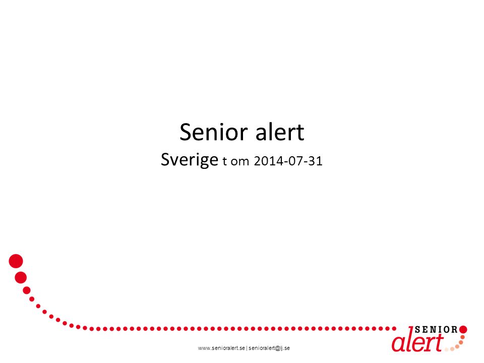 | Senior alert Sverige t om