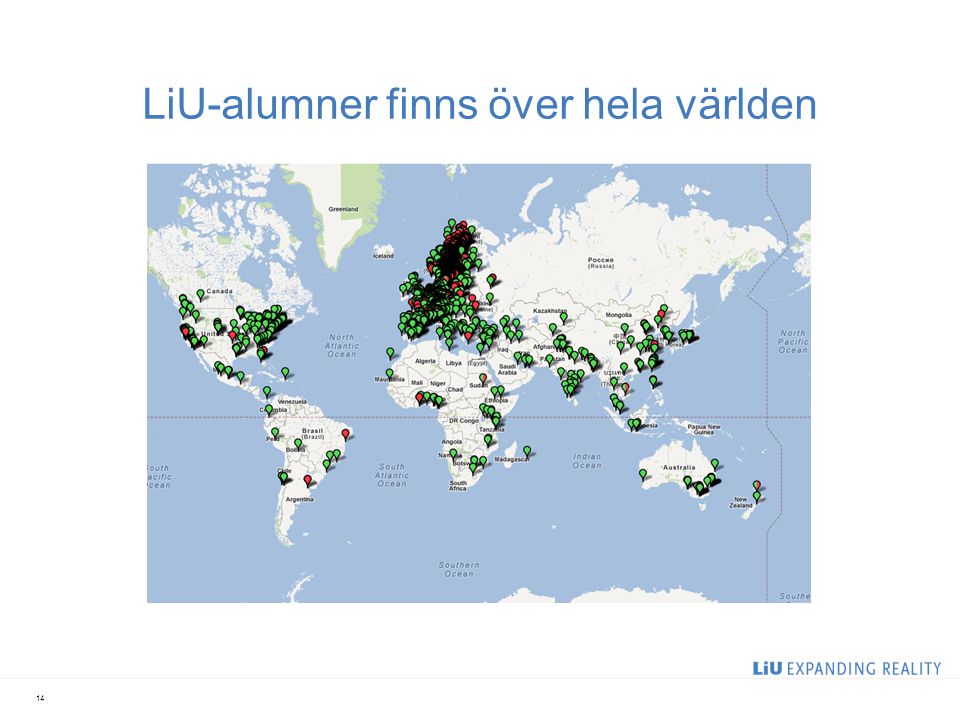 LiU-alumner finns över hela världen 14