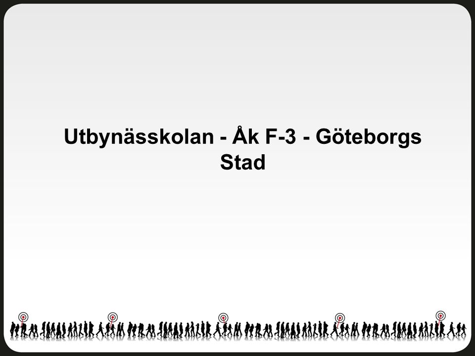 Utbynässkolan - Åk F-3 - Göteborgs Stad
