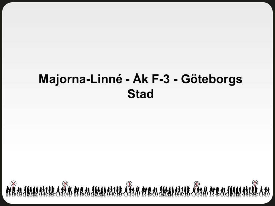 Majorna-Linné - Åk F-3 - Göteborgs Stad