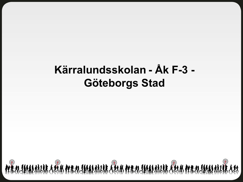 Kärralundsskolan - Åk F-3 - Göteborgs Stad