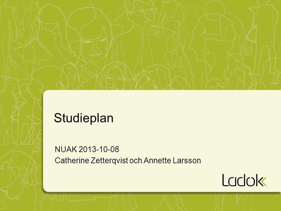 Studieplan NUAK Catherine Zetterqvist och Annette Larsson