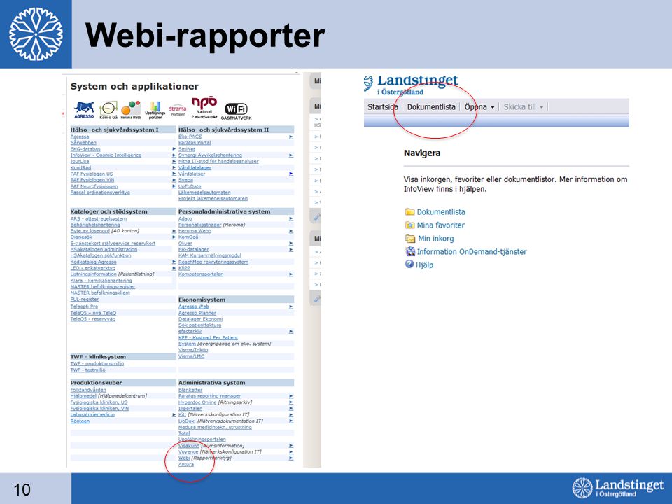 Webi-rapporter 10