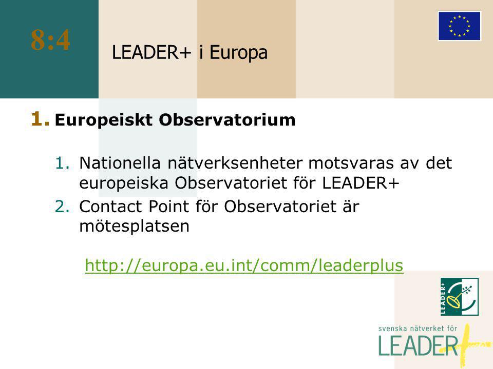 LEADER+ i Europa 1.