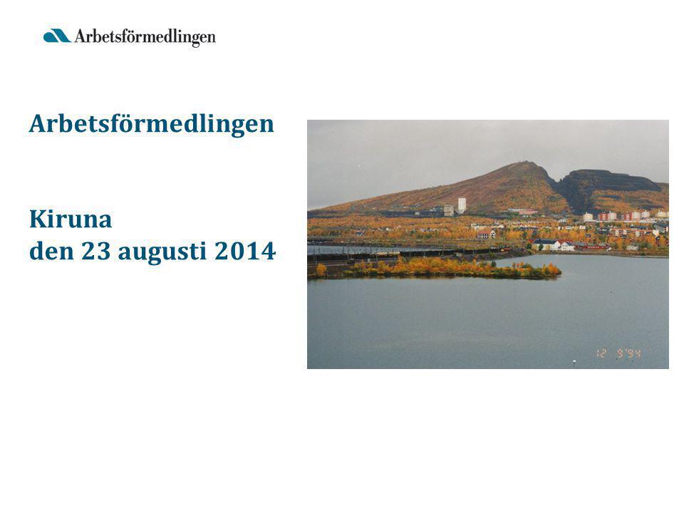 Arbetsförmedlingen Kiruna den 23 augusti 2014